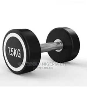 Round Rubber Dumbbells 7.5kg