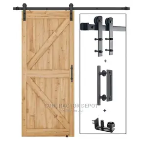 Barn Door Hardware Complete With Handle and Guide