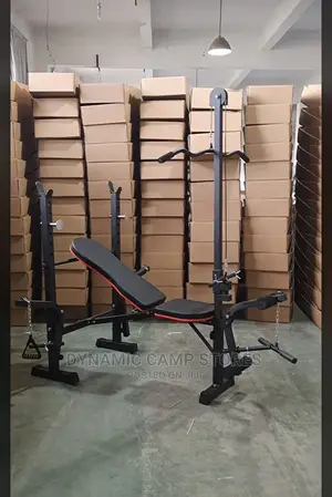 Weight Bench With Latpull And 50kg Weight