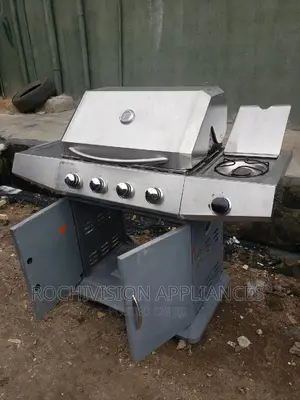5burner Stainless Steel Barbecue 5burner Bbq With Side Stove