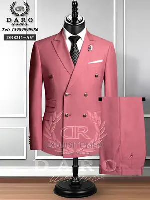 Quality Daro Double Breasted Turkish Men's Suit