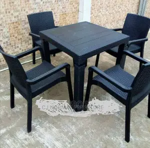 Outdoor Relaxing Table +4chairs . Fibre Plastic Quality