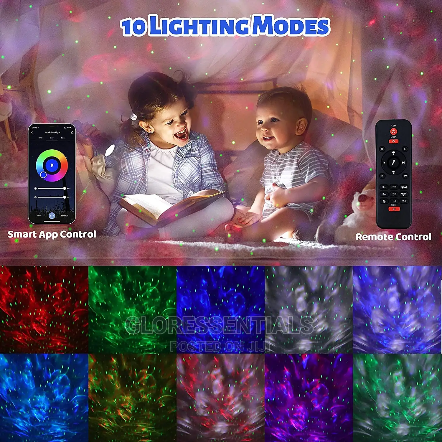 Star Night Light Projector With Bluetooth Speaker