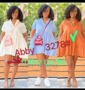 Ladies Cute White Short Dress