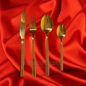 Gold Plated Stainless Steel Cutlery_24pcs