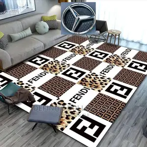 Luxury FENDI Designer Soft Center Rug.