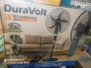 Duravolt Rechargeable Standing Fan.