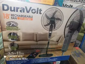 Duravolt Rechargeable Standing Fan.