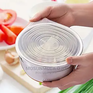 Reusable Silicone Lid Covers for Round, Square Bowls