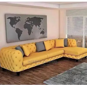 L-Shape Chesterfield Sofa Can Come in Colors