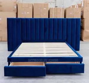 Bed Frame Attached With Drawers Can Be Made in Sizes
