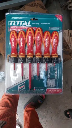 Total 6 Pcs Insulated Screwdriver Set, Magnetic Screwdriver