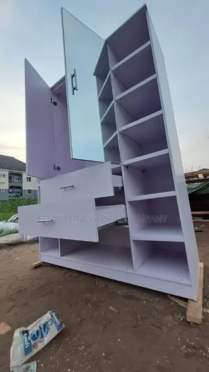 Wardrobe With Mirror/ Drawers for Homes/ Hotels/ Lounges