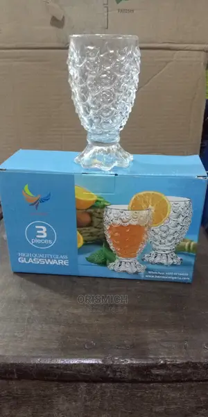 3pcs Fish Scale Glass Cups