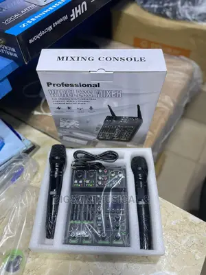 Professional Portable Mixer With Dual Wireless Microphone