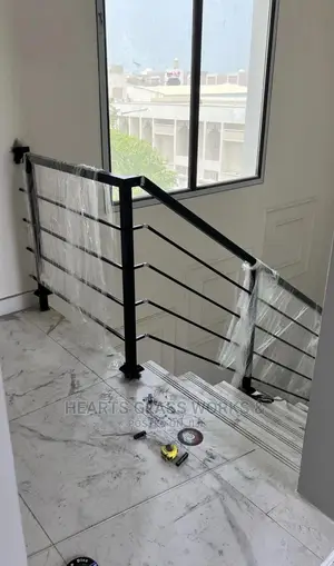 Custom Made Black Aluminum Hand Rail