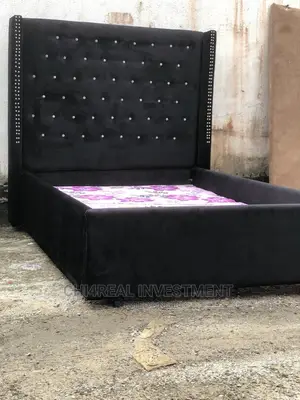 4 and Half by 6 Suede Bedframe