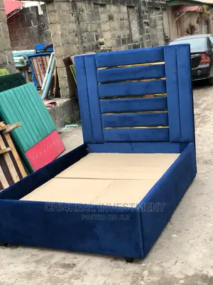 4.5 by 6 Solid Fabric Bedframe