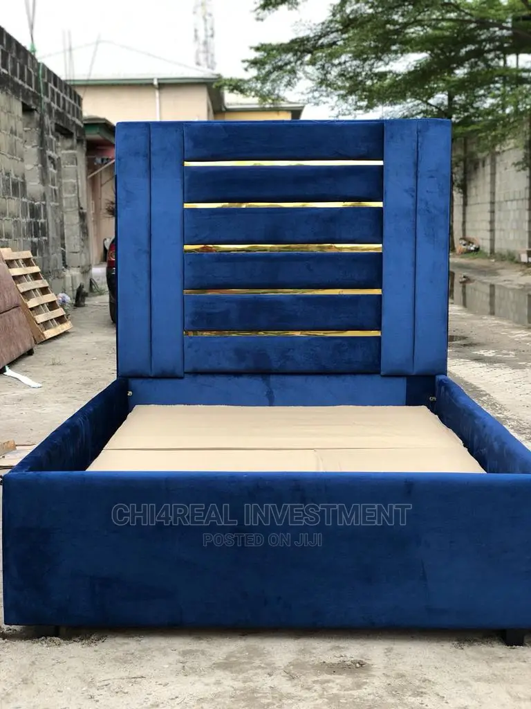 4.5 by 6 Solid Fabric Bedframe