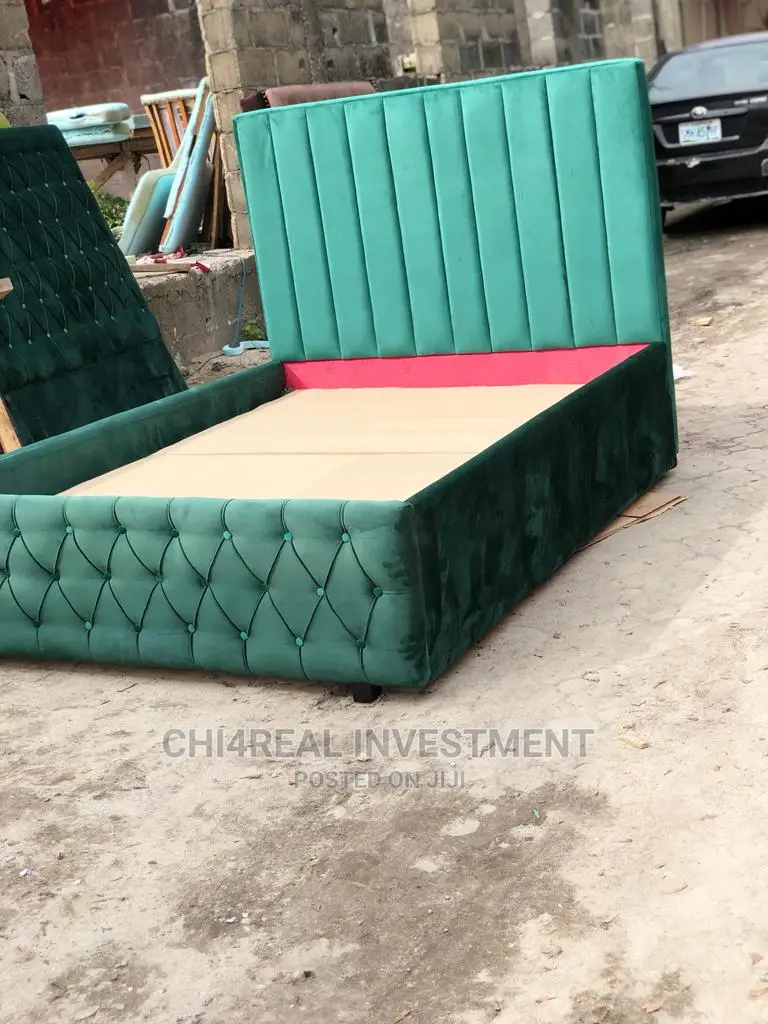 4.5 by 6 Suede Bedframe