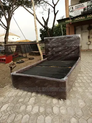 4.5 by 6 Solid Leather Bedframe