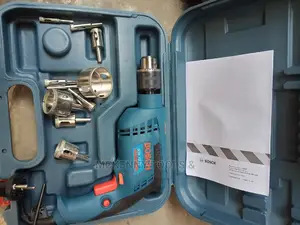 Heavy Duty Impact Drill With Glass Hole Saw Set