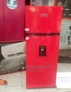 Brand New Hisense 205L Double Door Fridge(Dispense)Red