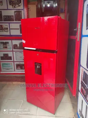 Brand New HISENSE 205L Double Door Fridge/With Dispenser/Red