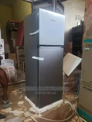 Brand New HISENSE 240L Double Door Fridge/External/Silver/