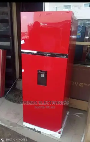 Brand New HISENSE 205L Double Door Fridge/Dispenser/Red/