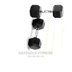Rubber Hex Dumbbell 12.5kg [Pair]