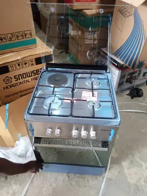 Brand New MAXI(6060M4 Inox)3gas+1electric,Oven Grill,Silver