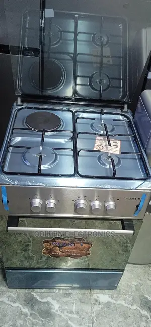 Brand New MAXI(3+1)50by50)Standing Gas Cooker,Silver,Oven,