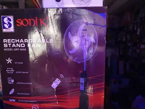 Sonik 18inches Rechargeable Fan