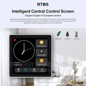 Tuya Zigbee Smart Home Control Panel 4" LCD Touch With 3gang