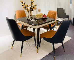 New Imported Mini Marble Tops Dining Table With 4 Chairs