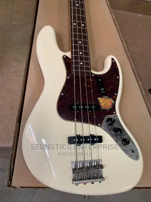 Quality Four String Squier by Fender Jazz Bass Guitar