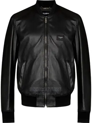 DOLCE GABBANA Top Notch Leather Jacket Available in Store