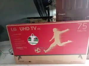 75 Inches LG Uhd/ Smart TV With 2 Yrs Warranty+Netflix