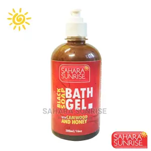 Black Soap Bath Gel, Natural Liquid Soap
