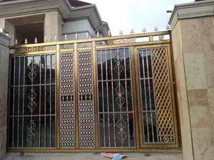 Gold and Black Stainless Steel Gate