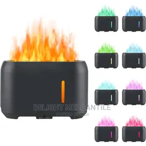 3D Flame Aroma Diffuser Humidifier With Remote Fragrance Oil