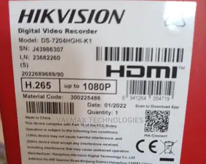 Hikvision DVR Ds 7204hghi