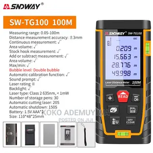SNDWAY Laser Distance Rangefinder 100M Tape Meter