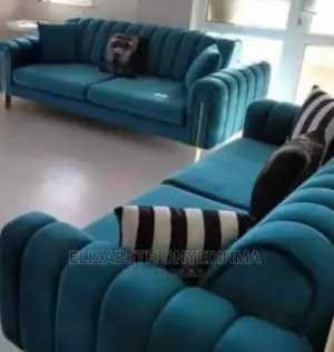 Quality 7 Seaters of Fabric Made Sofa Chair.