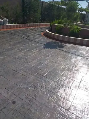 Unfinished Modern Stamp Floor