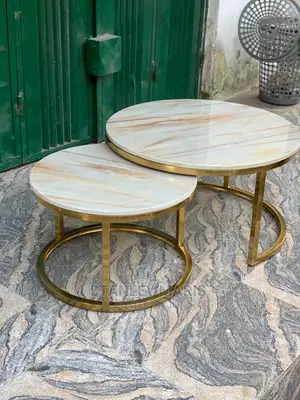 Adjustable Marble Center Table