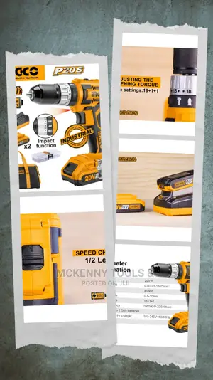 INGCO P20S Tools 20V 2.0ah Lithium-ion Impact Drill Cidli20v