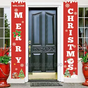 1 Pair of Christmas Decorative Banner