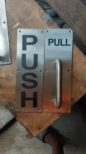 Stainess Steel Door Handle Pull and Push Plate